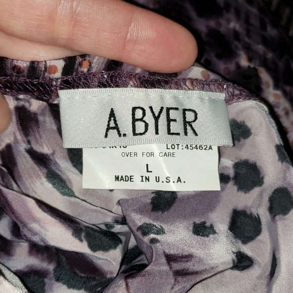 90's Vntg & Fabulous A BYER PURPLE SLEEVELESS TOP - Picture 3 of 6